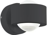 Eglo 98746 Treviolo Led Parete/Soffitto Per Esterni 2X2,2W Antracite Bianco Caldo IP44