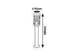 Lampada Da Giardino 1Xe27 Budapest Brown 8889 Rabalux