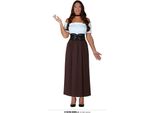 Costume Da Taverna Medievale Abbigliamento Storico Rinascimentale Cappello Da Capo Corsaro Carnevale Festiva Moda Femminile Senza Tempo Autentico Gioco Di Ruolo Magnifico Costume Di Carnevale, Taglia: 42 - 44 (L) Colore: Bianco