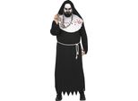 Halloween Zombie Monk Costume Inquietante Monastero Avventura Sacro Brivido Padre Sanguinario Sacerdote Gotico Monaca Mistico Abbazia Rituale Monastero Scuro Vita, Taglia: 54 - 56 (Xl) Colore: Bianco