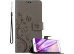 Cadorabo Cover Per Huawei P8 Cover Protettiva In Grigio Cover Protettiva Cover Per Telefono Cellulare Cover Fiori Custodia Fiore