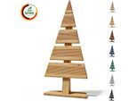 Floranica Albero Di Natale In Legno Naturale 60X27Cm Naturale Decorazione Natalizia Per Interni Ed Esterni Albero In Legno Di Larice Fatto A Mano