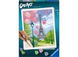 Ravensburger Creart Spring In Paris - Dipingi Con I Numeri Per Adulti - Kit Hobby