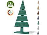 Floranica Albero Di Natale Diy In Legno 60X27Cm Verde Decorazione Natalizia Per Interni Ed Esterni Albero In Legno Di Larice Da Personalizzare