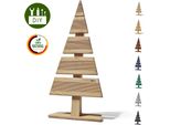 Floranica Albero Di Natale Diy In Legno 60X27Cm Non Trattato Decorazione Natalizia Per Interni Ed Esterni Albero In Legno Di Larice Da Personalizzare