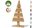 Floranica Albero Di Natale Diy In Legno 60X27Cm Naturale Decorazione Natalizia Per Interni Ed Esterni Albero In Legno Di Larice Da Personalizzare