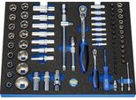 M 50829-51 Set Di Chiavi A Bussola Combinate, 70 Pezzi.