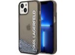 Karl Lagerfeld Klhcp14Mlckvk Custodia Rigida Per Iphone 14 Plus / 15 Plus 6,7 Czarny/Nero Liquid Glitter Elong