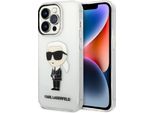 Karl Lagerfeld Klhcp14Lhniktct Custodia Rigida Trasparente Per Iphone 14 Pro 6.1 Iconic Karl Lagerfeld