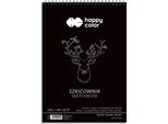 Quaderno A Spirale Nero A4 20 Fogli 220G Happy Color