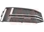 Van Wezel Griglia Di Ventilazione Paraurti Per Audi A4 B9 Avant (8W5, 8WD) Nero Cromato