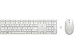 Tastiera E Mouse Wireless Hp 650, Dimensioni Complete (100%), Wireless, Rf Wireless, Interruttore A Membrana, Bianco, Mouse Incluso