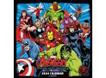Kalendarz Marvel 2024 Avengers - Licencjonowany 12-MiesięCzny Wall Calendar