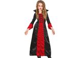 Vampiro Notte Nero Rosso Costume Halloween Bambini Spettrale Avventura Tenebre Conte Spaventoso Outfit Fantasia Vestiti Maniche Lunghe Brivido Partito, Dimensioni: 128/134 Colore: Nero