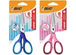 Bic Forbici Scuola Comfort 13Cm -- Impugnatura Morbida - - Destra - Rosa/Blu Colore Casuale
