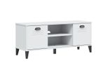 Vidaxl Panca Per Scarpe Viken Bianco 106X35X45 Cm Materiale A Base Di Legno