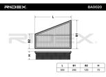 Ridex 8A0020 - Filtro Aria Oe 1418 883 Per S-Max (WA6), Mondeo Iv, Galaxy (WA6), V70 Iii (135), S80 Ii (124)