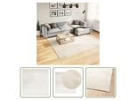 The Living Store Tappeto Oviedo A Pelo Corto Beige 240X240 Cm
