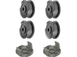 Inf Set Bobina E Coperchio Di Ricambio Per Bosch Easy Grasscut Confezione Da 4