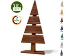 Floranica Albero Di Natale Diy In Legno 60X27Cm Marrone Decorazione Natalizia Per Interni Ed Esterni Albero In Legno Di Larice Da Personalizzare
