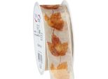 Nastro Regalo Autunno Cimosa 40Mm 15M Acero Foglie Nastro Decorazione Forniture Artigianali
