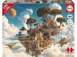 Puzzle - Educa - Kingdom Of The Clouds - 500 Pieces - Fantasy Theme - 48 X 68 Cm