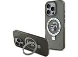 Karl Lagerfeld Ringstand Karl E Choupette Magsafe Custodia Per Telefono Iphone 16 Pro Grigio Grigio Taglia Unica