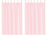 Vidaxl Tende In Voile Con Passanti 2 Pz. Rosa Chiaro 140X175 Cm