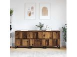Vidaxl Credenze 3 Pezzi In Legno Di Recupero 180 X 35 X 70 Cm Materiale A Base Di Legno
