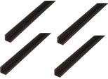 Alberts 4 X Profilo Angolare, Acciaio Grezzo, 20 X 20 X 3 Mm, Lunghezza 1 M