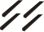 Alberts 4 X Profilo Angolare, Acciaio Grezzo, 25 X 25 X 3 Mm, Lunghezza 1 M