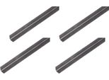 Alberts 4 X Profilo Angolare, Acciaio Grezzo, 20 X 20 X 1,2 Mm, Lunghezza 2 M