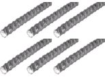 Alberts 6 X Cemento Acciaio Ondulato, Acciaio Grezzo, Diametro Ø10 Mm, Lunghezza 1 M