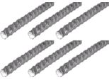 Alberts 6 X Cemento Acciaio Ondulato, Acciaio Grezzo, Diametro Ø6 Mm, Lunghezza 2 M