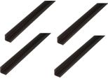 Alberts 4 X Profilo Angolare, Acciaio Grezzo, 20 X 20 X 3 Mm, Lunghezza 2 M