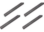 Alberts 4 X Profilo Angolare, Acciaio Grezzo, 25 X 25 X 1,2 Mm, Lunghezza 1 M