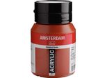 Bottiglia Di Vernice Acrilica Amsterdam Serie Standard 500 Ml Siena Burnt 411