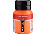 Bottiglia Di Vernice Acrilica Amsterdam Serie Standard 500 Ml Azo-Arancione 276