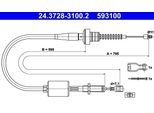 Ate 24.3728-3100.2 - Oe 41510 02000 Cavo Frizione Per Atos (Mx)
