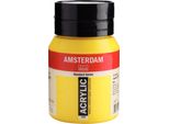 Bottiglia Di Vernice Acrilica Amsterdam Serie Standard 500 Ml Giallo Azo Light 268