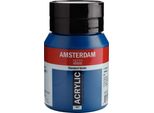 Bottiglia Di Vernice Acrilica Amsterdam Serie Standard 500 Ml Verde Blu 557