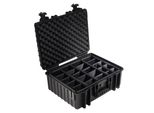 Valigia B&W Outdoor Tipo 6000 Nera Con Scompartimenti