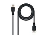 Cavo Di Prolunga Usb 2.0 Nanocable 10.01.0202-BK/ Usb Maschio - Usb Femmina/ 1 M/ Nero