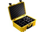 B&W International 5000/Y/RPD B&W Outdoor Case Type 5000 Gelb Mit Facheinteilung