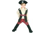Boland Pirata Rocco Costume Junior 3 - 4 Anni Nero/Rosso Taglia 104/110