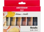 Royal Talens17820501 Royal Talens Vernice Acrilica Amsterdam Metallic, 6 X 20 Ml