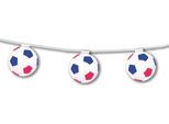 Ghirlanda Di Calcio Appesa Blu-Bianco-Rosso 5 M - Taglia Unica