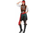 Wicked Pirata Signore Costume Bucaniere Più Dimensioni Colorate - S
