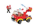 Qman Mine City Fire Line W12011-1 Camion Dei Pompieri Leggeri