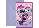 Procos Folat 93942P Biglietti D'invitominnie Mouse-6 Pezzi, Multicolore